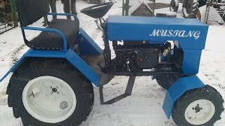 Минитрактор из мотоблока зубр. Трактор MUSTANG.