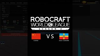 Robocraft World League Season 3 : China vs East Europe
