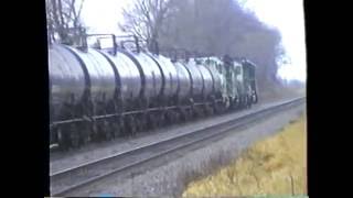 BN 7886 (SD40-2) 6246 (SD9) 1407 (GP10) 1530 (GP28M) Howard Lake, MN