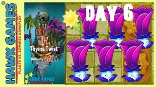 Plants vs Zombies 2 Thyme Twist World Day 6 (Collect 16383+ Sun)