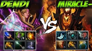 Dendi Invoker VS Miracle- Shadow Fiend - Dota 2