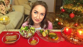 MUKBANG Заливное мясо, яйца «Фаберже» и салат