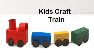 How to Make a Train and Tracks | easy arts and crafts project