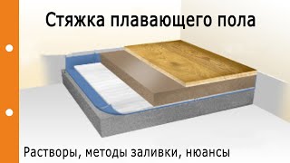 Стяжка плавающего пола. Типы растворов, методы заливки, нюансы, тонкости