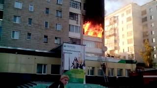 Пожар в Стрежевом