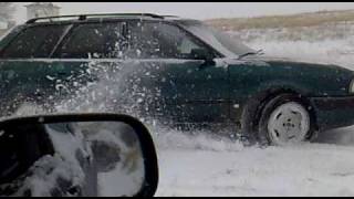 Audi quattro is snow