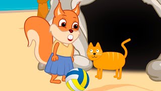 Famille d'Écureuil - Grotte De Chat Animé 2022 en Français