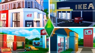IKEA, H&M, KFC, TOYOTA... INCREÍBLE!! | Los Sims 4 Reviews