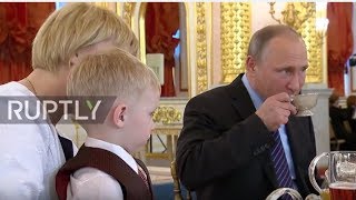 Russia: 'Don’t cry! Everything is fine' - Putin awards parents with Orders of Parental Glory