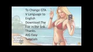 GTA V English Language Problem