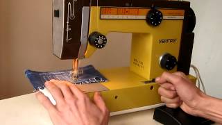 Sewing machine Швейная машина Veritas Веритас 8014/4140 test шифон, джинс, кожа.
