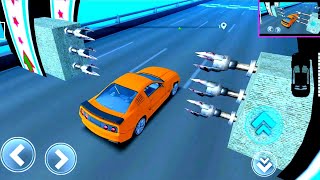 Speed Bumps car Challenge driving new car with Handcam