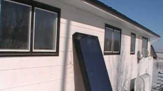 SOLAR AIR HEATER PANEL TEST WITH -10C AIR TEMPERATURES PART#1