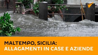 #Maltempo, #Sicilia: allagamenti in case e aziende