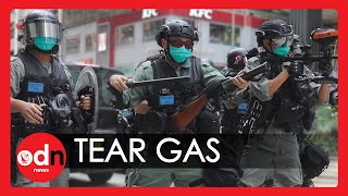 Hong Kong Police Fire Tear Gas at ‘China Security Law’ Protesters
