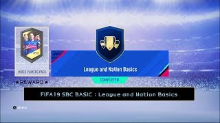 FIFA19 SBC BASIC : League and Nation Basics