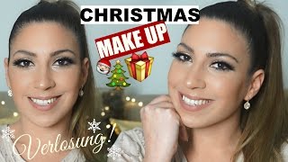 CHRISTMAS MAKE UP / GOLD - GLITTER & FETTE VERLOSUNG!!