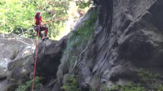 Warren rappeling