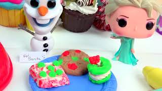 Disney Queen Elsa Рождество Play-Doh Сладкий Бакин Творения Печенье Кексы Поп Виниловая Пища Печь