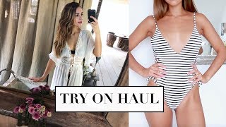 VACATION & BEACHWEAR TRY ON HAUL (WHAT I WORE IN MEXICO!) | Annie Jaffrey