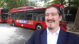 'First Drive' of a fully ?? Electric Bus in London. (Part 1 of 2)