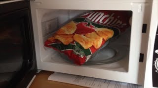 Mikrowellen Test Microwave Tüte Chips