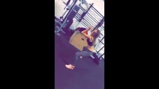 White girl twerking