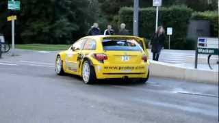 Proton loud Rallye car prototype on road