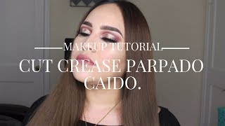 Tutorial de Maquillaje: CUT CREASE para parpado caido!