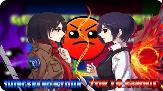 Shingeki no kyojin -Tokyo Ghoul (en Geometry Dash)
