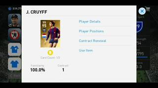 Legend Cruyff Max Level Stats_Pes Mobile
