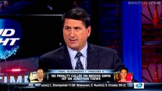 Mike "The Whiner" Milbury on Brooks Orpiks' Hit