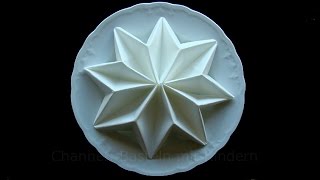 Servietten falten - Sterne - Weihnachtsdeko basteln - DIY Weihnachten - Ideen