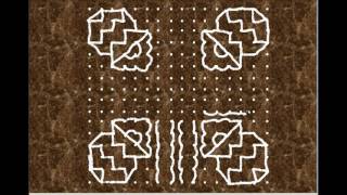 Pongal kolam/Kolangal/பொங்கல் கோலம் /16 புள்ளி 16 வரிசை/16 pulli kolam/16 16 1