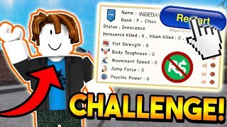 STARTING OVER WITH NO ROBUX CHALLENGE! | ROBLOX: Super Power Training Simulator