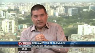 Entrevista en TV Perú "Ley de Armas" (15 Feb 2015)