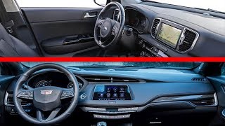 2019 Kia Sportage vs 2019 Cadillac XT4 [INTERIOR]