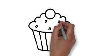 How to draw a cake | Как нарисовать пирожное