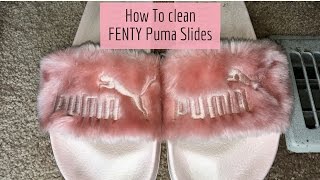 How to clean your FENTY Puma Fur slides DIY Tutorial