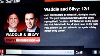 "Ya you know...you know" xmas parody song about Jay Cutler on the Waddle and Silvy Show (ESPN 1000)