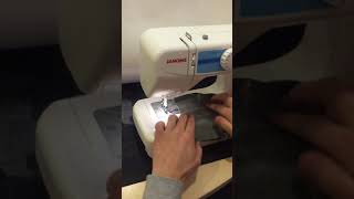Швейная машина Janome TC 1218 мини видео обзор и тест на прошив толстых тканей.