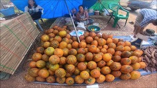 Asian food in thai street food - Laos food in thai laos market