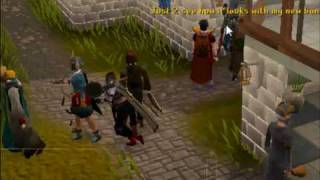 Horny guy Looking under Girlfriend's skirt in Runescape(Glitch)