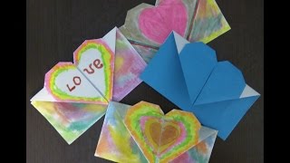 DIY! Оригами конверт из бумаги красивое сердце! Origami envelope of paper beautiful heart