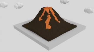 Low Poly Volcano - Blender