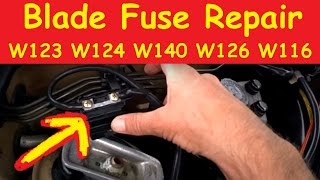 Blade Fuse Repair DIY Tutorial Fix Mercedes W124 W126 W123 Fixes