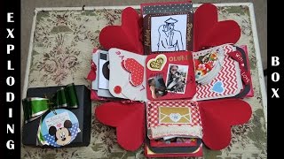 Exploding (Explosion) Box Card : Anniversary Handmade Gift
