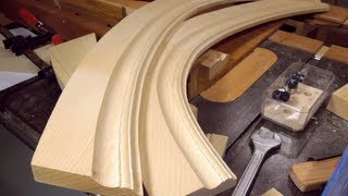 Making curved molding with the tilting router lift