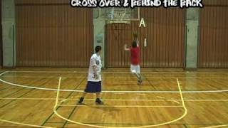 ストリートバスケ　テクニック　クロスオーバー&ビハインドザバック