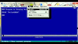 QuickBasic  Lesson1